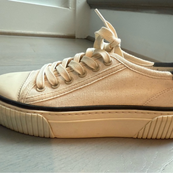 ME+EM Cream and Black Women's Sneakers Size 37 - Picture 3 of 9